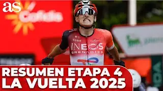 Resumen ETAPA 4 de la VUELTA 2025: victoria para BEN TURNER y GAUDU desbanca a VINGEGAARD en casa