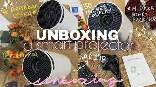 📦🧾 UNBOXING A *SMART PROJECTOR* FROM MI VAZA, small and compact, led projector | Eid discounts