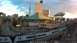 Tokyo Ryogoku 4K | Sumo Town City View | Traditional Japan | Archive 2026-01-29