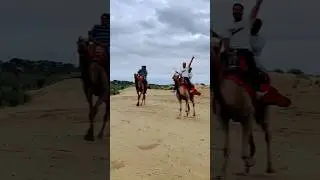 Camel Race 🐪😎 Sam desert #viral #trending #desert