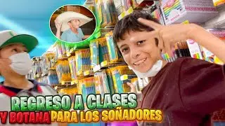 ÚTILES ESCOLARES PARA MARIO Y BOTANA PARA LOS SOÑADORES ✏️😎| Ponchuelas La Duda