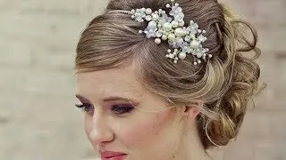 Bridal Crystals & Pearls Tiara Hair Vine Headband Crown Bridal Hair Headpiece
