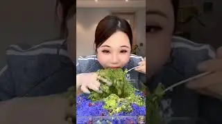 YY'S Crunchy Shaved ice eating with matcha #yyice #mukbang #asmrice #matchaiceasmr