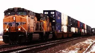 1/14/18 - UP AC4460CW 6966 leads UP ZDTMX at Salem, IL