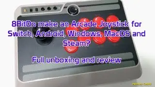 8BitDo N30 Bluetooth Arcade Joystick - Unboxing and Review - 4K