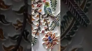 most beautiful design relief painting tree of life#reels #painting #relief #art #artist