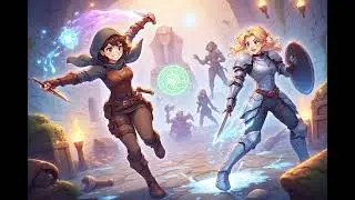 Dungeon adventure of Jane & Wyn #song #story #fantasy #folksong #cinematic #dnd #magic #dungeon