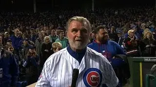 SF@CHC Gm1: Ditka gets game started with 'Play Ball'