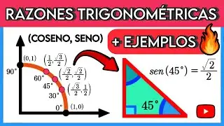 ▶️ Aprende Razones Trigonom&eacute;tricas con &Aacute;NGULOS NOTABLES y C&Iacute;RCULO UNITARIO [F&aacute;cil y R&aacute;pido] 🔥
