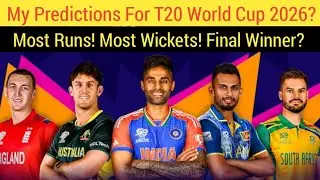 My Predictions For T20 World Cup 2026? | Most Runs! Most Wickets! Trophy Winner?