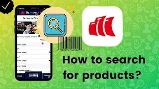 How to search for products by scanning barcode on Heinemann?