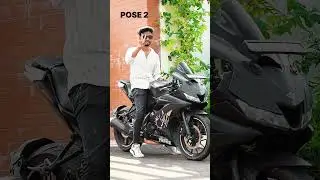3 POSE'S in R15 🔥📸#pose #poses #bikeposes #r15 #r15v3 #photography #trending #viralvideo #explore