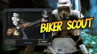 BIKER SCOUT CON SPEEDER BIKE DE BLACK SERIES