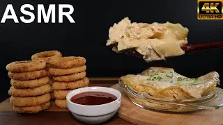 🧅🍗 ONION RINGS AND LASAGNA CHICKEN ALFREDO THIS COMBO SHOULD NOT BE THIS CREAMY AND CRUNCHY 🤯