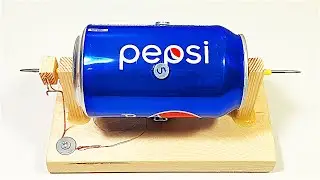 Build a Simple Electric Motor from a Pepsi Can in 5 Minutes! Easy DIY Project