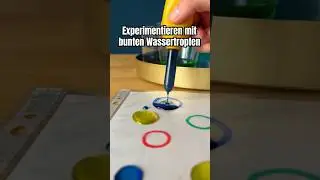 Experimentieren mit bunten Wassertropfen #kindergarten #funforkids #kidsactivities #kidscrafts #diy