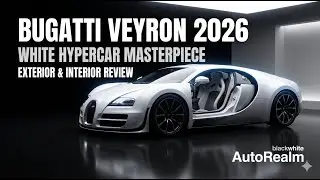 Bugatti Veyron 2026 &ndash; White Hypercar Masterpiece|Exterior & Interior Review |#blackwhite #autorealm