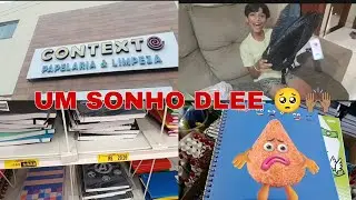 UM SONHO DELE😭/COMPRA DOS MATERIAIS ESCOLARES 🙌🏽🥹