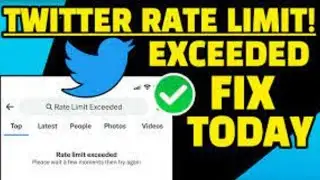How to Fix Rate Limit Exceeded Twitter iPhone/ 2023/ Solution / Reddit