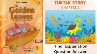 Turtle Story- Chapter 2, Class 5, Golden Leaves English, Hindi Explanation+ Question Answers #class5