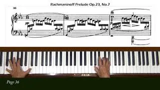 Rachmaninoff Prelude in C Minor Op. 23, No. 7 Piano Tutorial Part 1