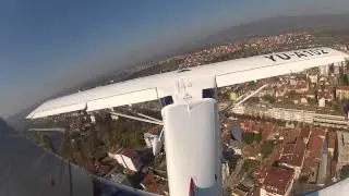 Sila 450 sport light aircraft flying over Kraljevo Serbia
