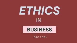مفردات وحدة #أخلاقيات_العمل #ethicsinbusiness #البكالوريا