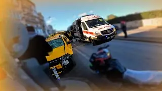 TAKSİCİ YAYAYA ÇARPTI!  |  MOTOVLOG