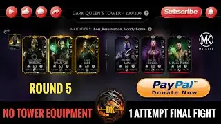 Fatal Dark Queen Tower 200▪️Round 5 🎮 Mortal Kombat Mobile▫️MK Mobile #mortalkombatmobile #mkmobile