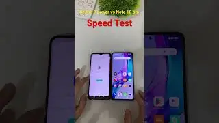 Redmi 9 power vs Note 10 pro Speed Test #shorts