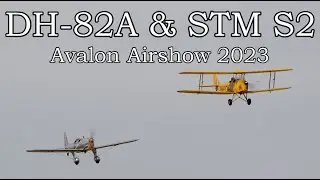 De Havilland DH-82A Tiger Moth & Ryan STM S2  - Australian International Airshow - 2023-03-04.