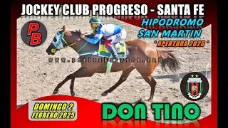 DON TINO: SUPER CLASICO - HIPODROMO SAN MARTIN DE PROGRESO, SANTA FE (02-02-2025)
