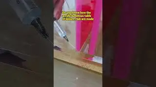 Do you know how the Acrylic luminous table of  Leisure Club are made#luminouse #table #acrylic