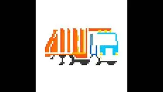 Garbage Truck #shorts#pixel#house#art#painting#garbage#truck