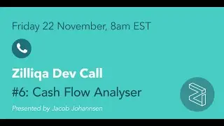 Zilliqa Dev Call #6 - Cash Flow Analyser