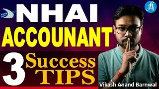 NHAI Accountant Exam Cracking SECRET to Success By Vikash Sir