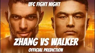 UFC CHINA ZHANG MINGYANG VS JOHNNY WALKER OFFICIAL PREDICTION | #ufc #china #ufcfightnight #mma 