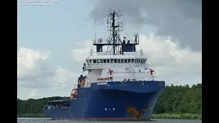 Der neue Hochseeschlepper f&uuml;r die Marine  &bdquo;ROTA ENDURANCE&ldquo;  im Nord-Ostsee-Kanal