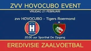 2020-02-21 Zaalvoetbal, Eredivisie, Hovocubo-Tigers Roermond, hele wedstrijd, Full HD, 50fps