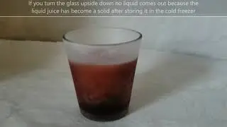 #175 Freezing and melting (Home edition) : blackcurrant juice