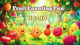 Count and Sing with Happy Fruits! 🍎🍌 | Fun Kids' Counting 1 to 10 Song