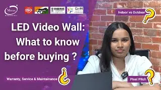 LED Video Wall: What to know before buying? | Outdoor & Indoor Video Wall and Service in India #led