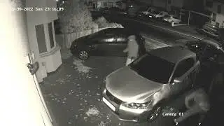 Catalytic Converter Theft - Birmingham UK - Machete, crowbar and mechanical saw in use