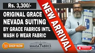 Original Grace Nevada Suiting | Quality Wash & Wear Fabric for Winter & Fall Winter | 0300-2879372