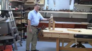 FOSTER WORKBENCH - the fixture to allow the use of the Emmert pattern makers vise for carving