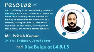 💪 From Pain to Power: The Unforgettable Transformation of Mr. Pritish Kumar with Resolve360!