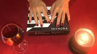 АСМР Распаковка Sephora beauty BOX №1 косметика/ ASMR Unboxing Sephora beauty BOX №1 / russian asmr