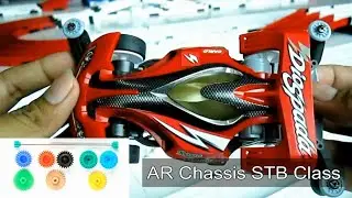 TAMIYA Mini 4WD DIOSPADA PREMIUM (STB) - AR Chassis - Test Kecepatan dan Setting Gear