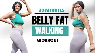 30 Min Walking Workout to REDUCE BELLY FAT at Home 