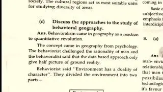 Discuss approaches to the study of behavioral geography